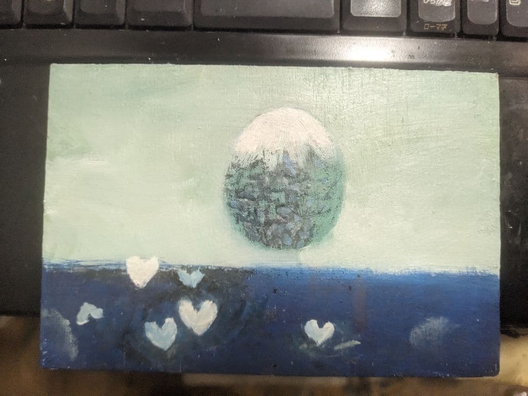 富士と海