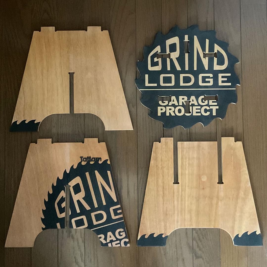 GRAIND LODGE スツール グラインドロッヂ SAWロゴ 生刷り